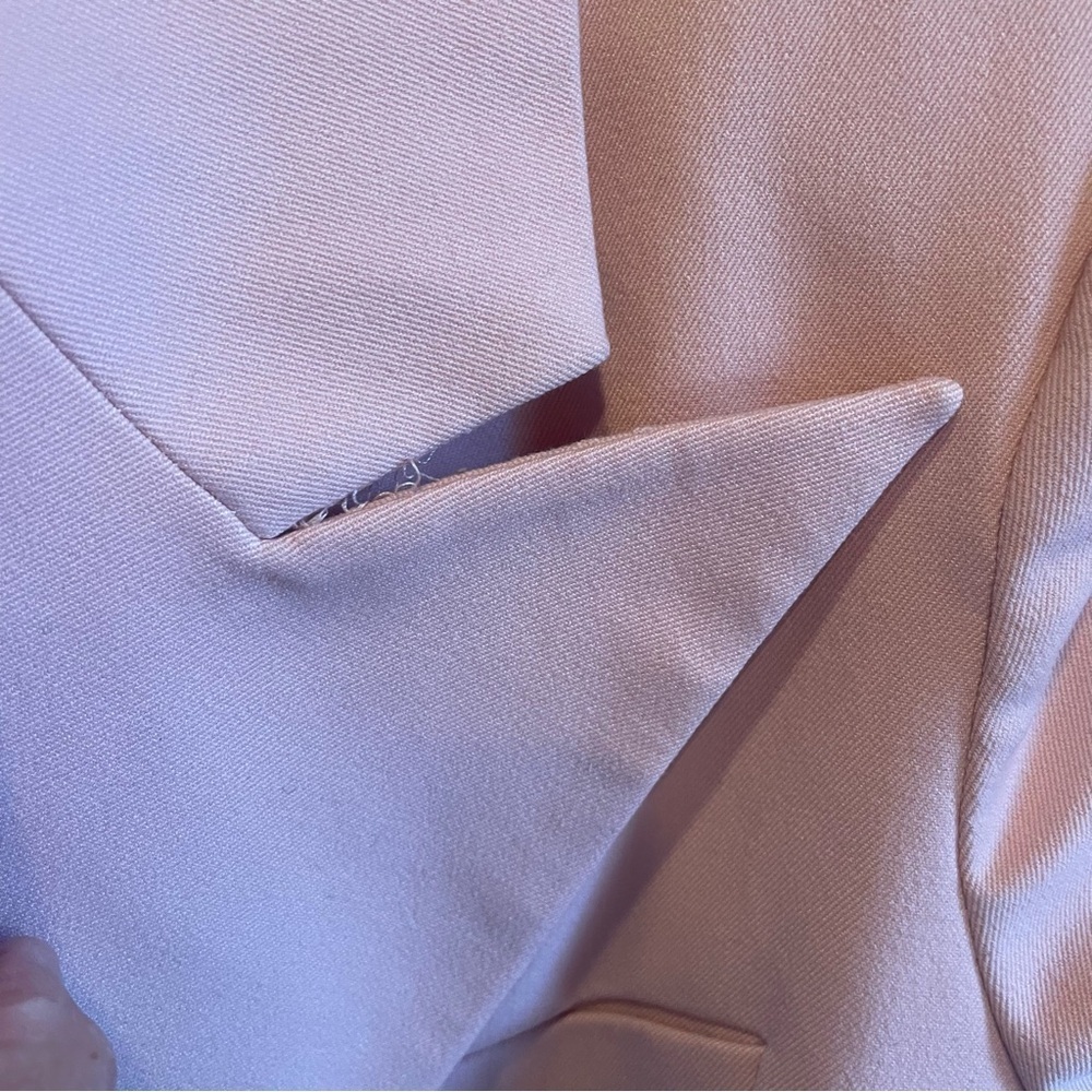 Rachel Parcell Pale Pink Double-Breasted Blazer - Picture 7 of 12